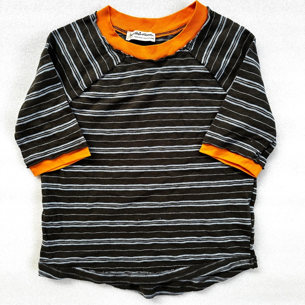 Free People Have At It Striped Raglan Tee - Picture 2 of 5